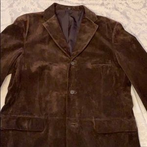 Alfani Brown Suede Positano Sport Coat/ Jacket L44